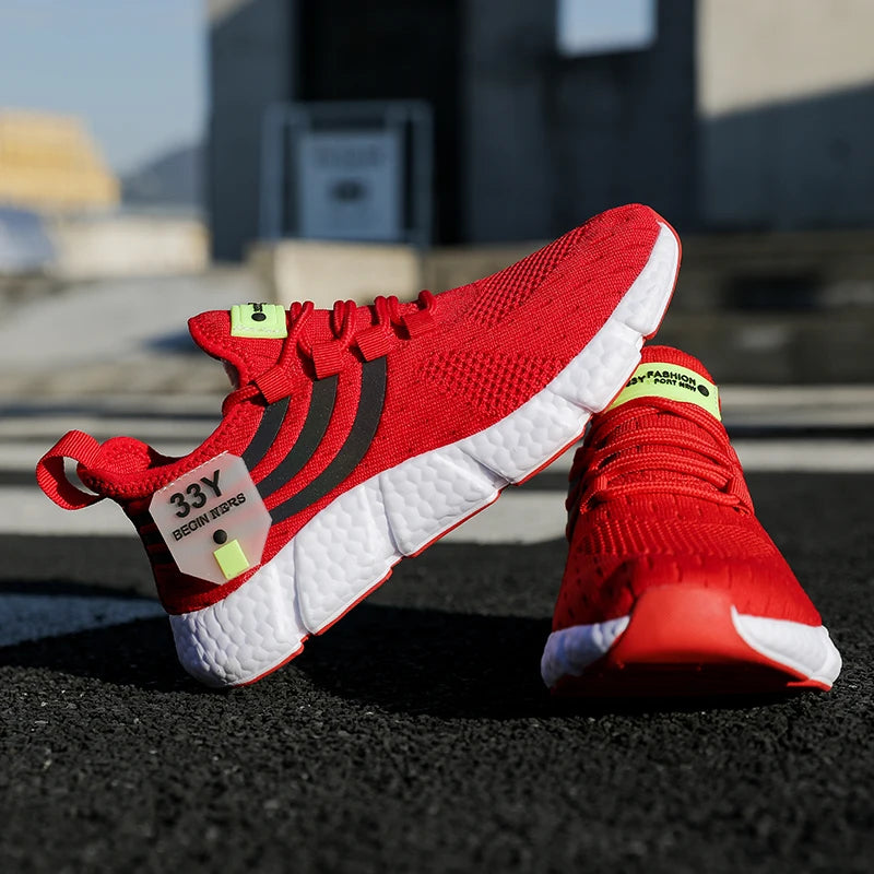 Men’s Summer Breathable Mesh Sneakers – Lightweight Running & Casual Shoes